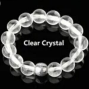 Clear Crystal 4mm Beaded Stretch Ring